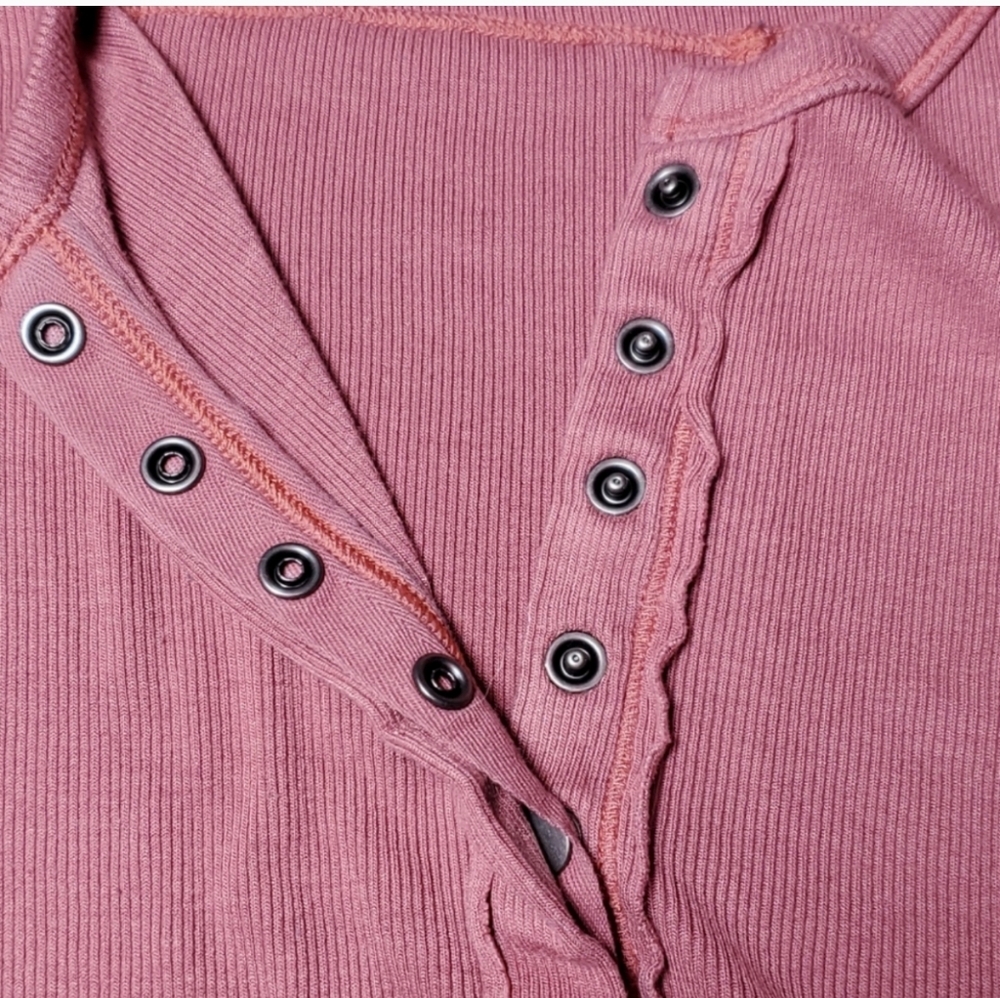 Free People Meg's Layering Long Sleeve Henley - Picture 7 of 7